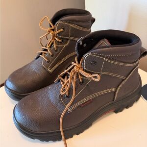 Men’s Size 12 Skechers Work Slip Resistant Brown Boots